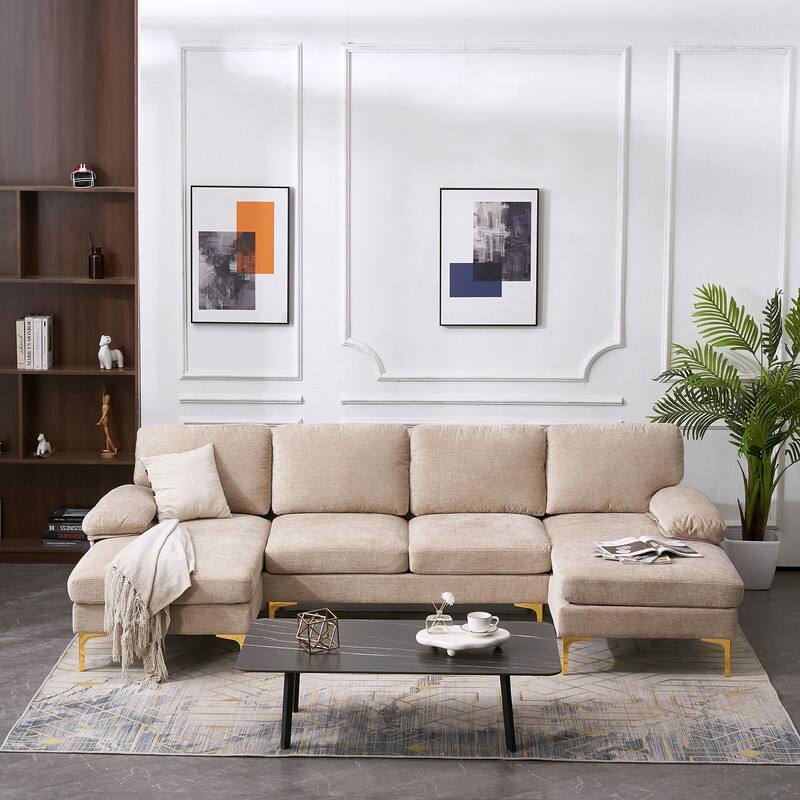 U-Shaped 4-Seat Indoor Modular Sofa