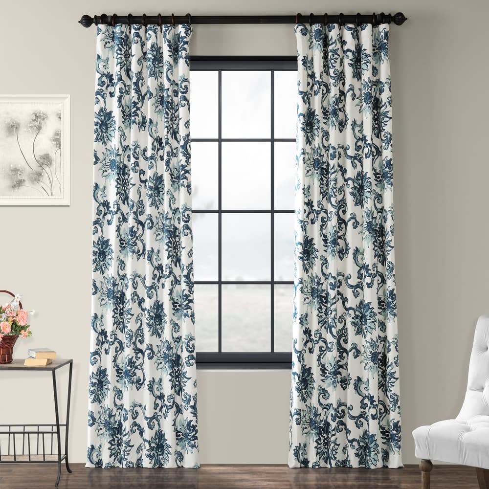 Exclusive Fabrics Indonesian Printed Cotton Twill Curtain (1 Panel)