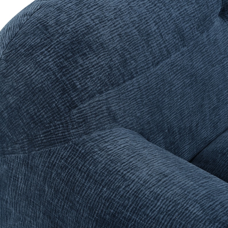 85.8"Wide Chenille Fabric 3-Seater Sofa, Full Sponge Compression Design,With Powder-Free Foam,Pocket Spring For Extra Comfort