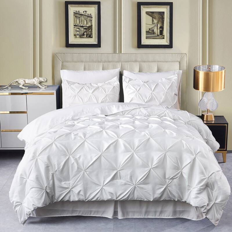8 Pieces Bed in A Bag Pink Comforter Sets Bed Set
