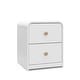preview thumbnail 1 of 37, Storkcraft Next Santos 2-Drawer Nightstand White/Natural