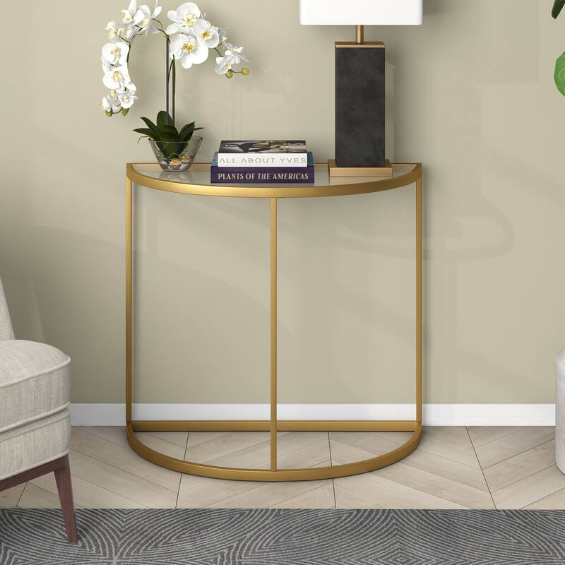 Verlaine 32" Wide Demilune Console Table