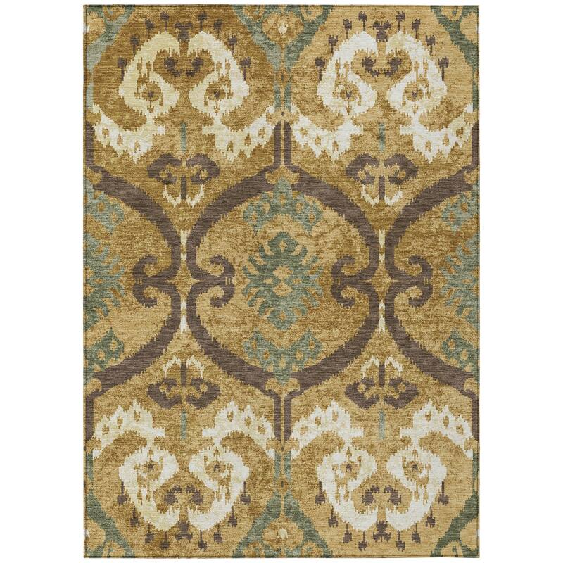 Machine Washable Indoor/ Outdoor Global Empire Chantille Rug