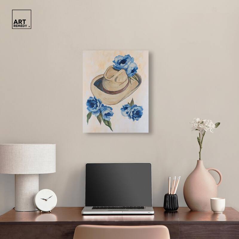 Brimming Blues I Canvas by Art Remedy, Gallery Wrapped