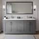 Option Dark Gray / Giotto Quartz Top / Brushed Nickel