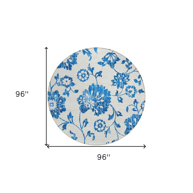 HomeRoots Floral Transitional Rectangle Outdoor Rug