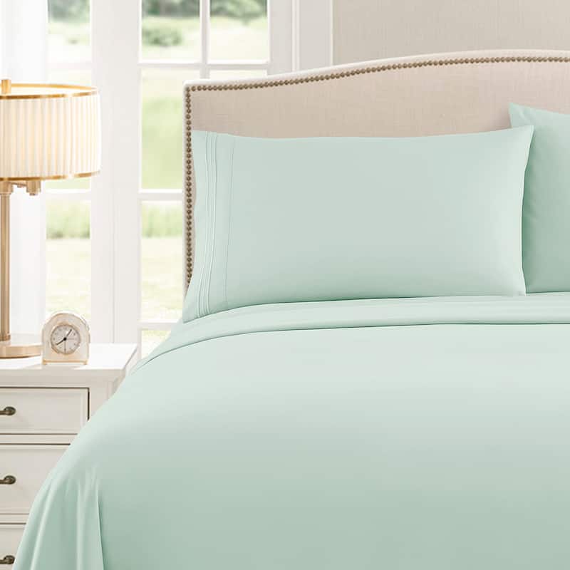 Soft Microfiber 5-piece Split King Bed Sheet Set