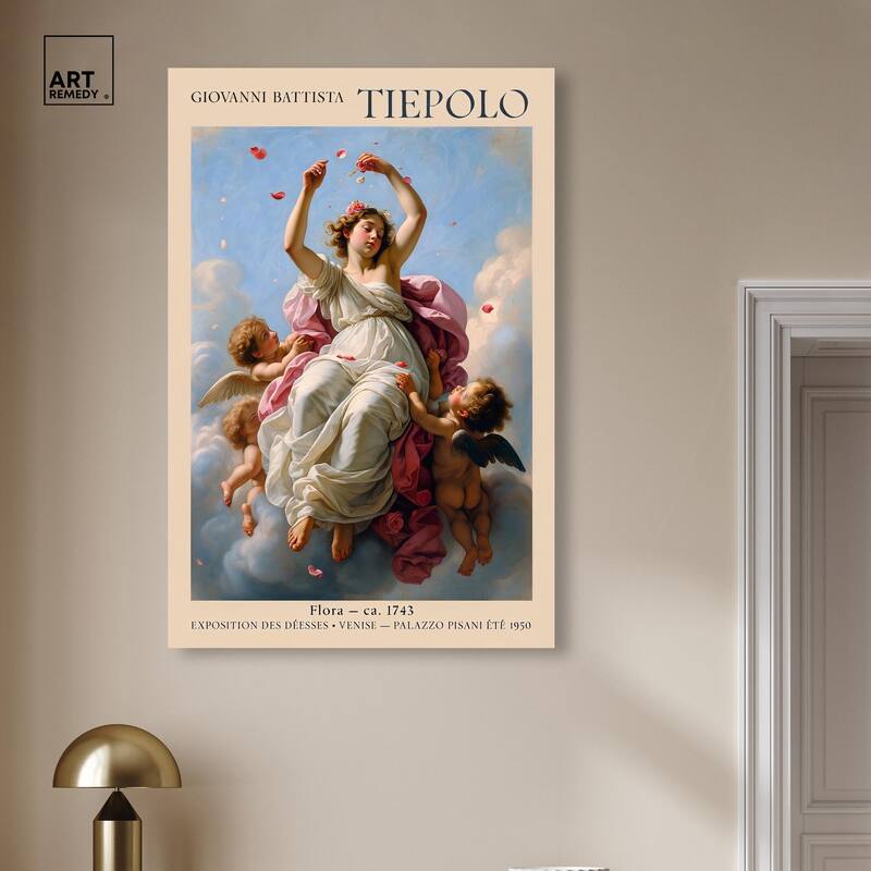 Flora in the Venetian Sky Canvas by Art Remedy, Gallery Wrapped
