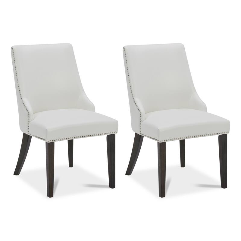 Spruce & Spring Enzo Upholstered Dining Chair Set of 2 - White