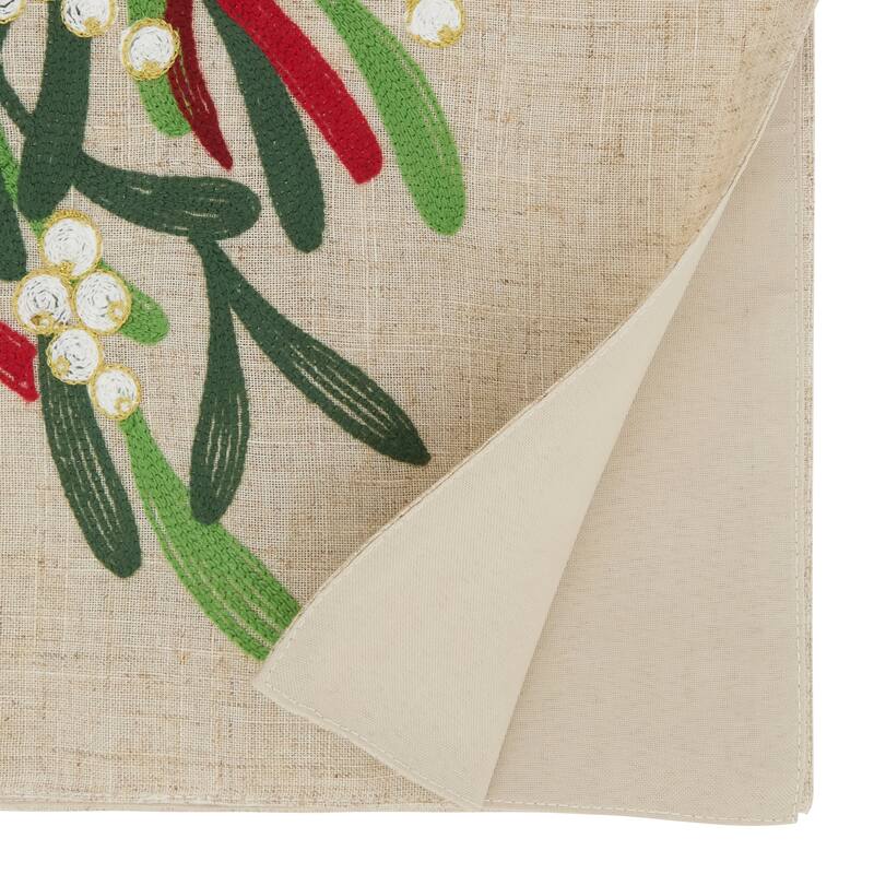 Holiday Cheer Merry Christmas Ribbon Table Runner - 16"x70"