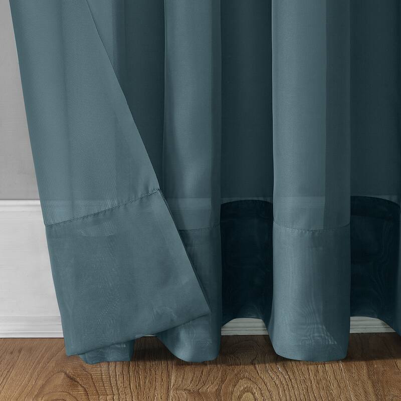 No. 918 Emily Voile Sheer Grommet 1-Piece Curtain Panel, Single Panel