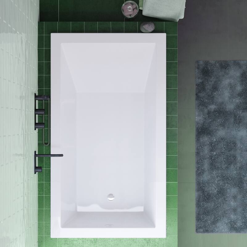 Voltaire 48" X 30" Reversible Drain Drop-In Bathtub