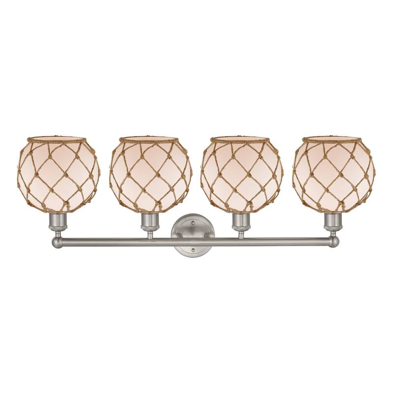 Innovations Lighting Endless Possibilities Edison - Farmhouse Rope - 4 Light 35" Bath Vanity Light