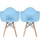 preview thumbnail 14 of 15, 2xhome Set of 2 Kids Toddler Armchair Natural Wood legs For Children Child Preschool Kitchen Dining Home Living Room Play Blue