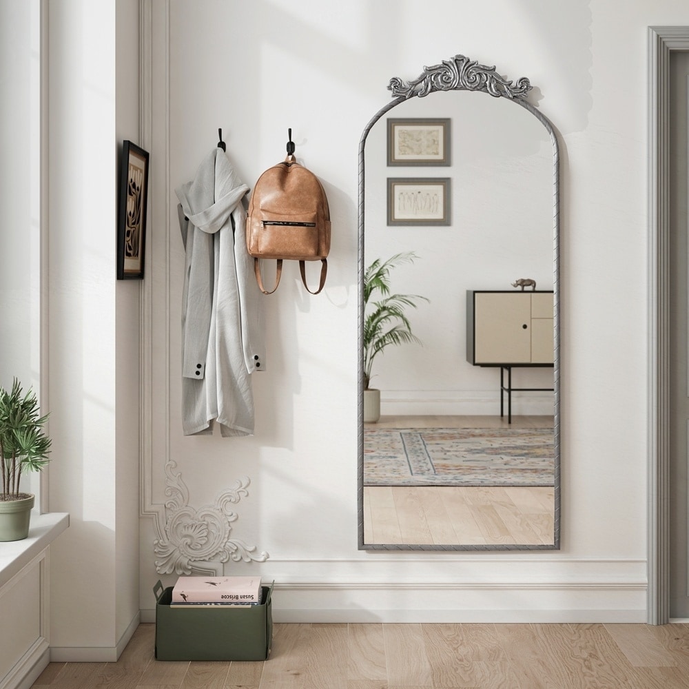 Arched Floor Mirror Metal Framed Mirror Dressing Mirror Oversized Wall Mirror
