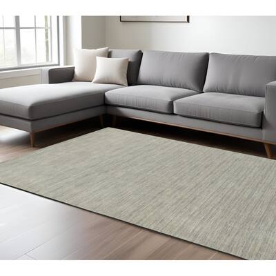 HomeRoots Solid Color Modern Rectangle Area Rug