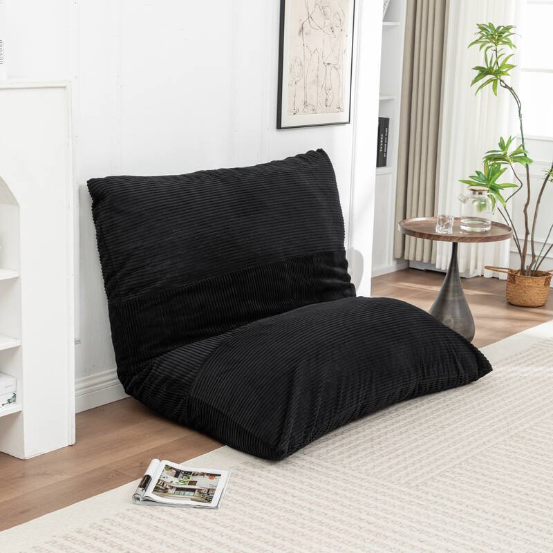 Extra Large Floor Bean Bag Chair - Lazy Lounger for Adults & Kids in Living Rooms & Balconies