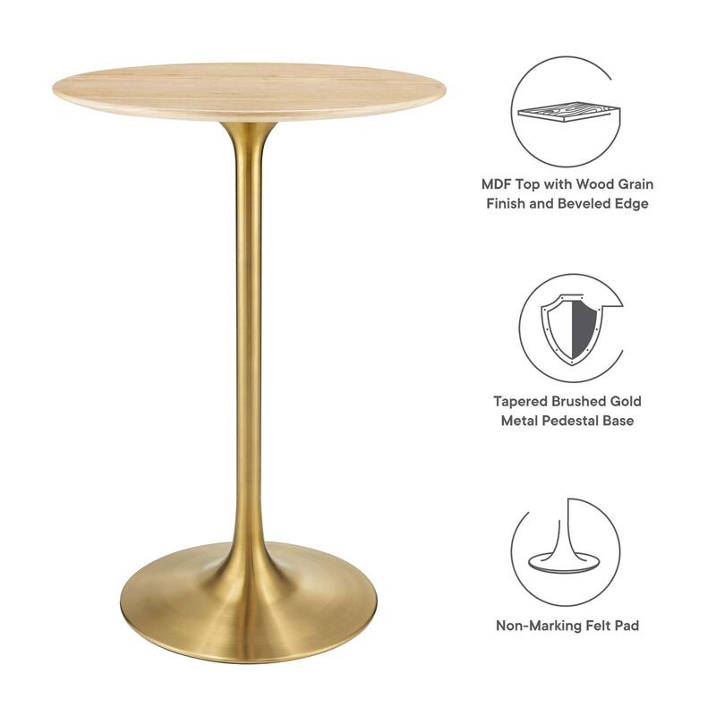 Lippa 28" Round Bar Table