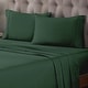 preview thumbnail 39 of 83, Superior Egyptian Cotton 400 Thread Count Solid Deep Pocket Bed Sheet Set Hunter Green - Olympic Queen