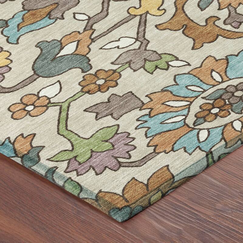 Machine Washable Indoor/ Outdoor Traditional Blanca Chantille Rug