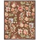 preview thumbnail 147 of 156, SAFAVIEH Handmade Chelsea Nataly French Country Floral Wool Rug 8' x 10' - Brown - Rectangle