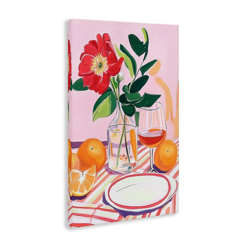 Stupell Pastel Hued Table Setting Canvas Wall Art Design By Andreas Magnusson