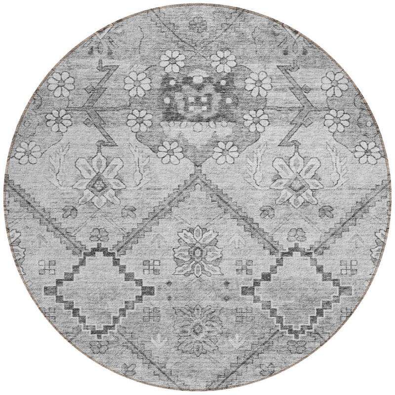 HomeRoots Floral Transitional Rectangle Outdoor Rug