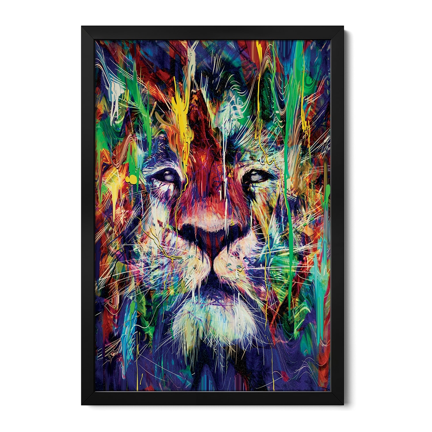 Lion I Premium Framed Poster by Nicebleed