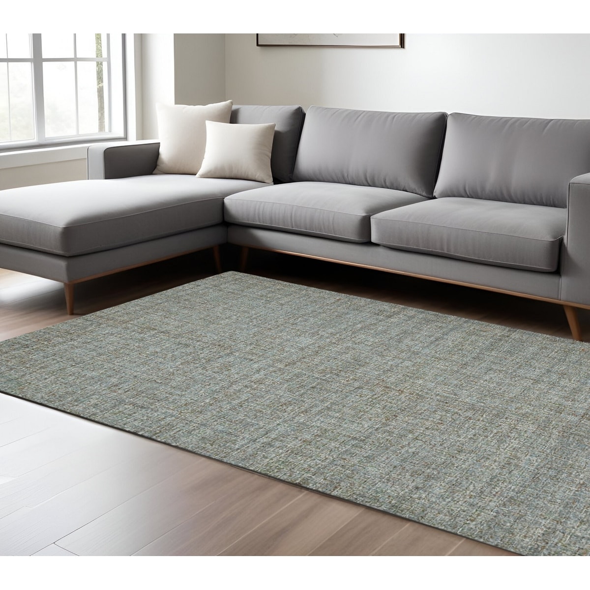 HomeRoots Ziso Abstract Transitional Rectangle Area Rug