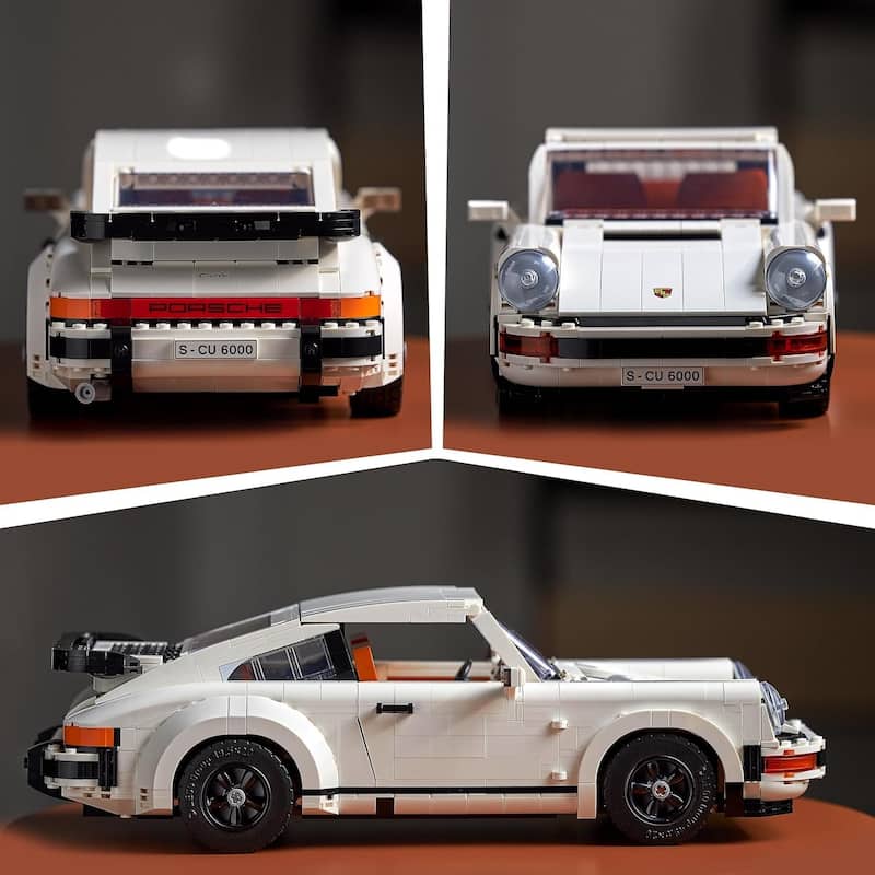 Icons Porsche 911 Racing Car Building Set, 1458 Parts, Age 18+ (10295)