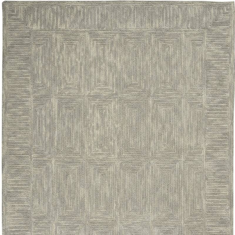 Dujo Power Loomed Geometric Modern Soft Area Rug By HomeRoots - 69' X '45' X '0.5