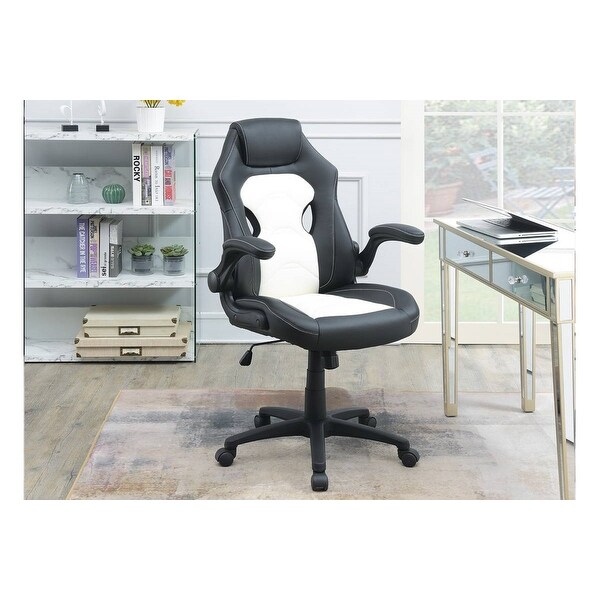Black white sales office chair
