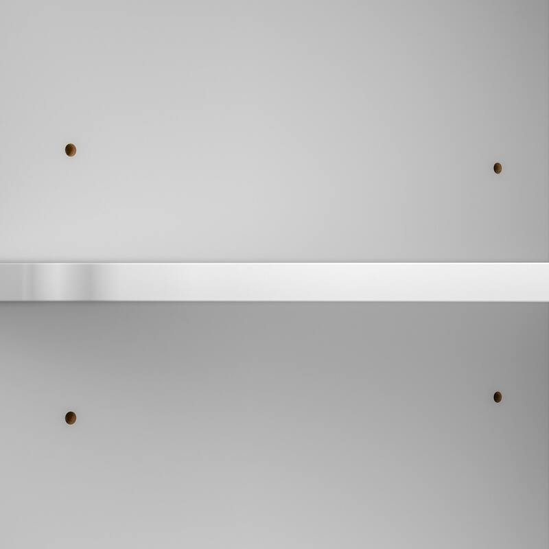 Javlergo White Triangle Corner Cabinet with Glass Doors & Adjustable Shelf Freestanding Storage Cabinet for Bathroom Living Room