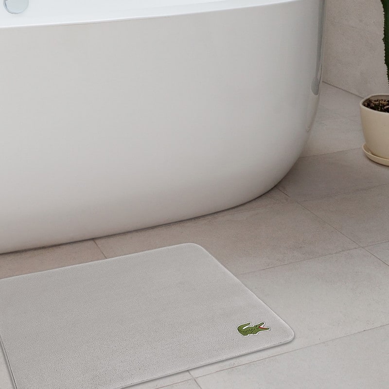 Lacoste Croc Memory Foam Non-Slip Bath Rug