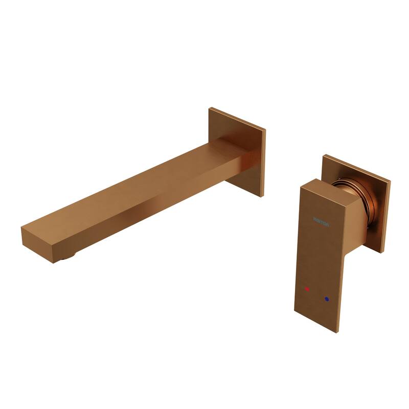 Karran Alberton KBF620 Single Handle Wall-Mount Bathroom Faucet - Brushed Copper