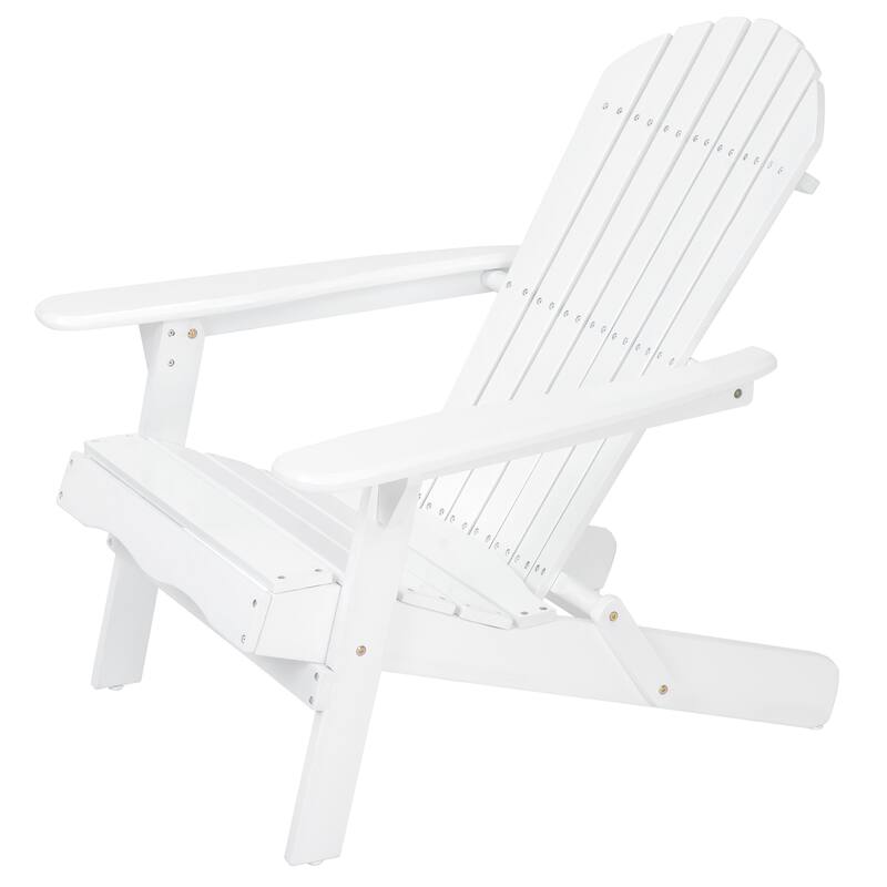 Rustic Acacia Wood Foldable Adirondack Chairs