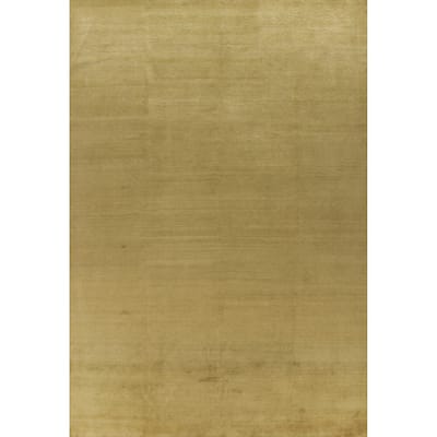 Hand Knotted Oriental 100% Wool Carpet Modern Solid Green Gabbeh Area Rug - 14' 0'' X 9' 11''