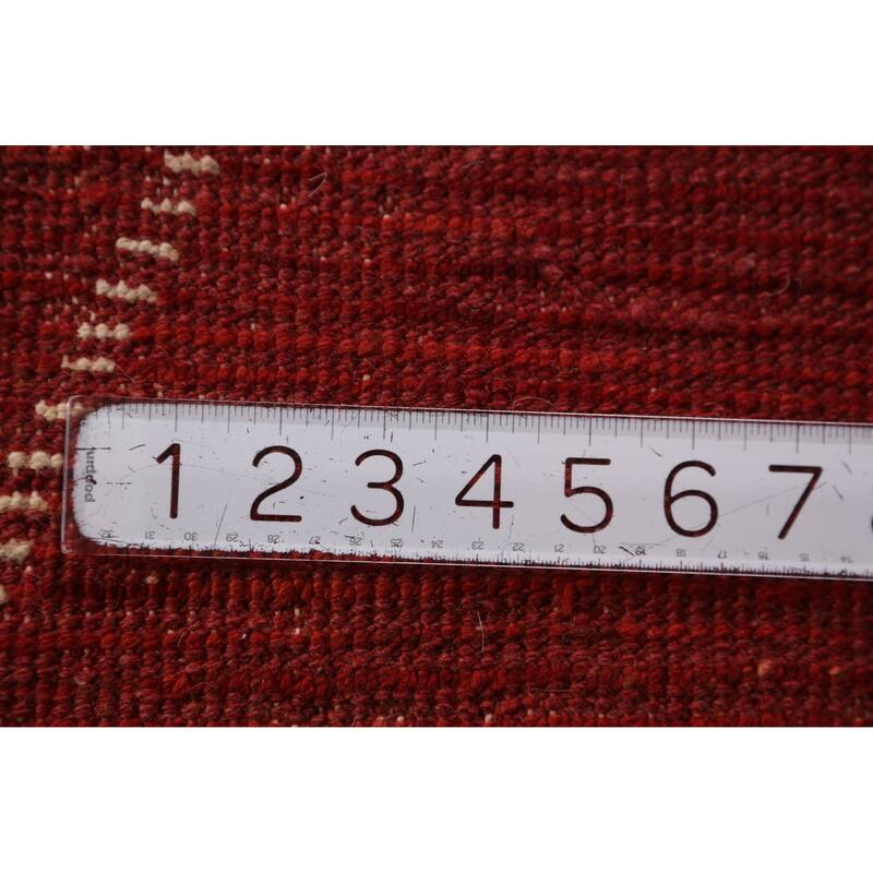 Geometric Moroccan Oriental Runner Rug Handmade Wool Carpet - 2'9" x 9'8"