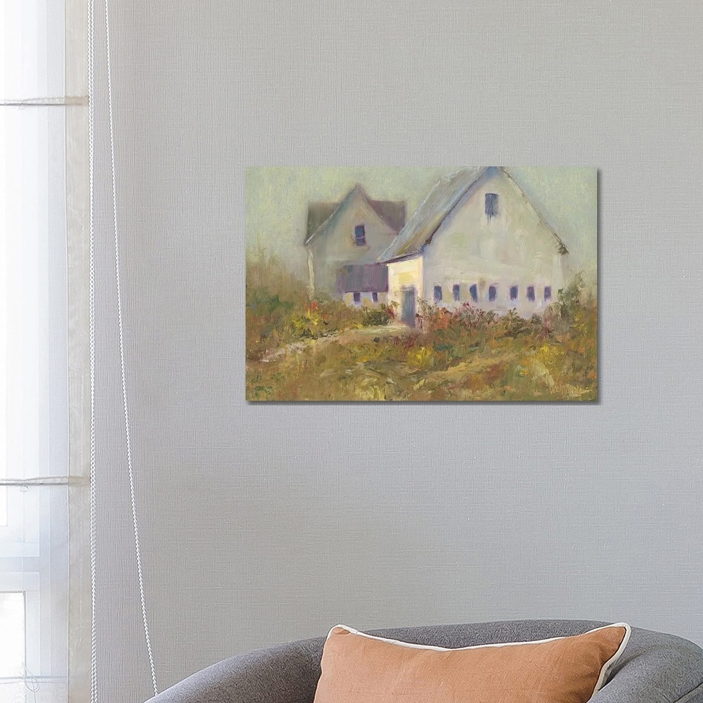 iCanvas "White Barn I" by Marilyn Wendling Canvas Print