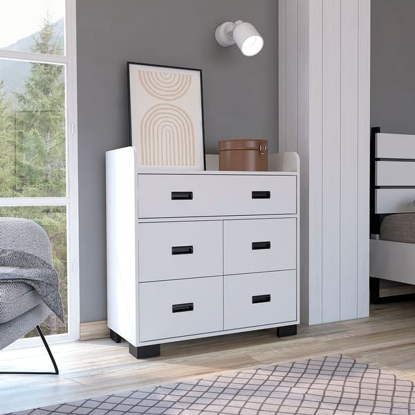 dresser short and wide Sleep and Study Wide Dresser, Simply White
