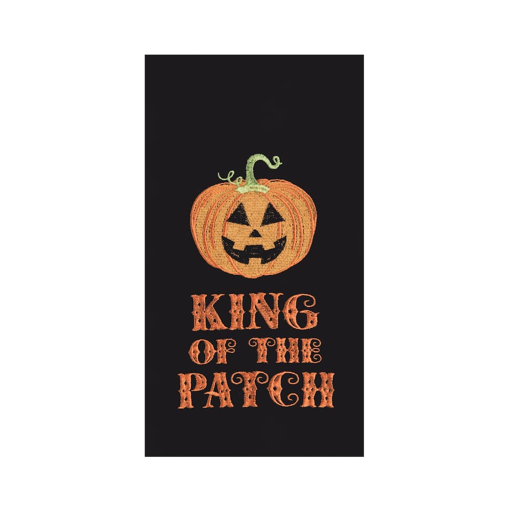 "King of the Patch" Halloween Jack O' Lantern 100% Cotton Flour Sack Dishtowel