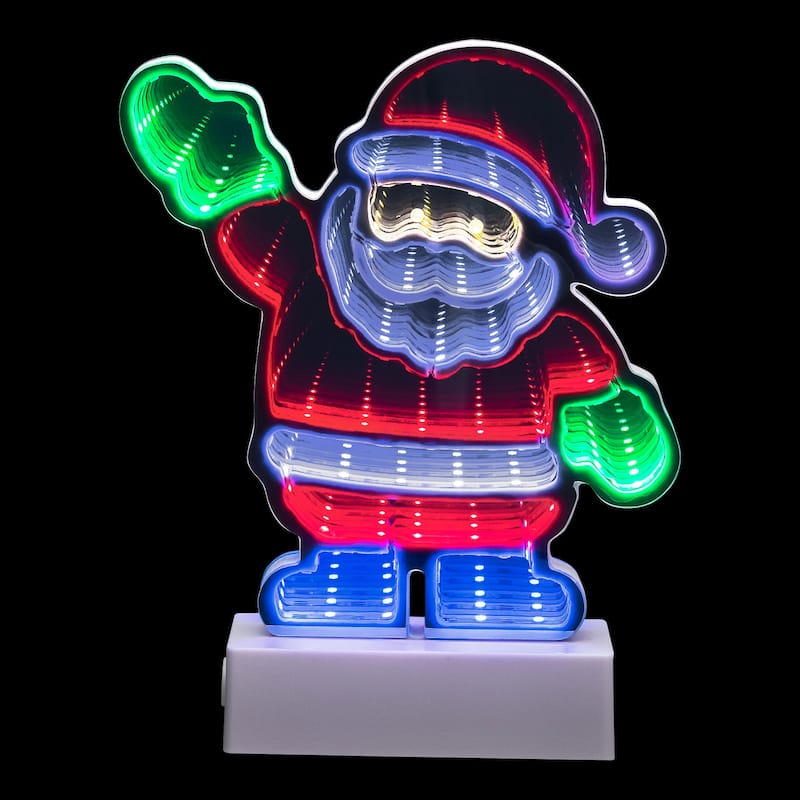LED 3D Santa Claus Christmas Tunnel Light - 8"