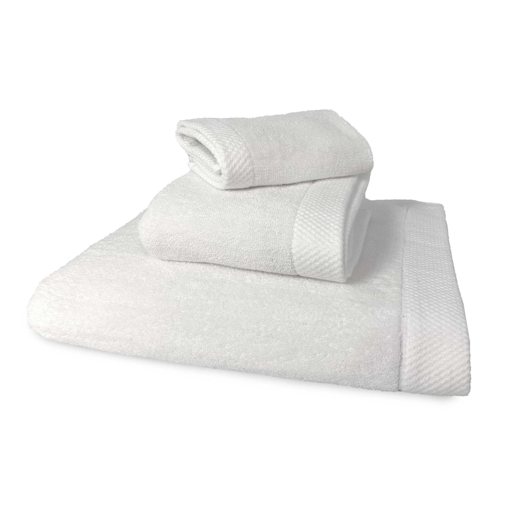 Little Rayon From Bamboo Toweling Washers - 3-Pack, White, 10x10 Inch | Soft & Absorbent Reusable Face Cloths