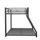 preview thumbnail 2 of 18, Twin over Full Size Metal Bunk Bed, Heavy-duty Sturdy Metal, Noise Reduced, Safety Guardrail, CPC Certified