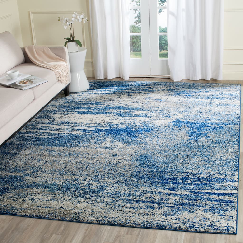 SAFAVIEH, Evoke Yukako Modern Abstract Distressed Rug