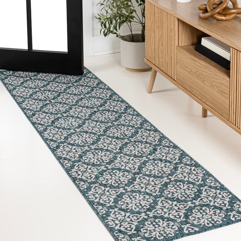 JONATHAN Y Maribel Traditional Mediterranean Tile Design Indoor/Outdoor Area Rug