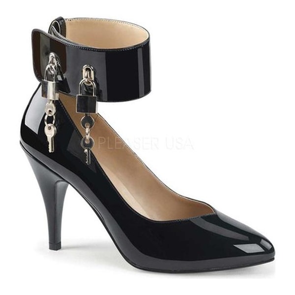 womens black patent pumps