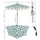preview thumbnail 52 of 132, 9ft Half Market Umbrella, Scalloped, Crank, Tilt, UV, by JONATHAN Y