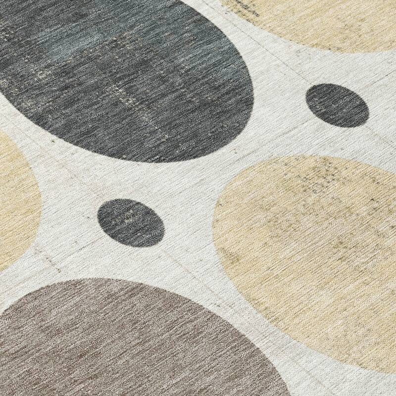 HomeRoots Geometric Transitional Rectangle Outdoor Rug