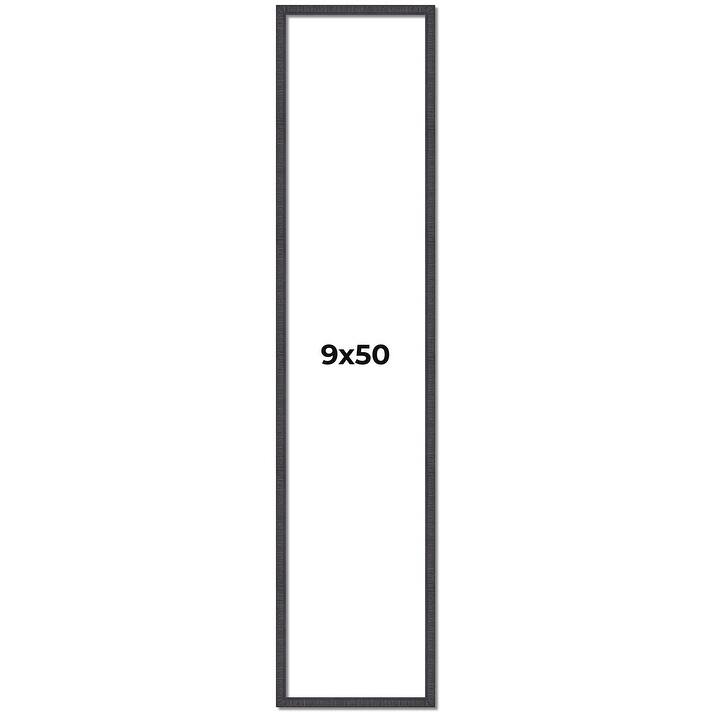 9x50 Frame Brown Solid Wood Picture Frame - Complete Modern Photo